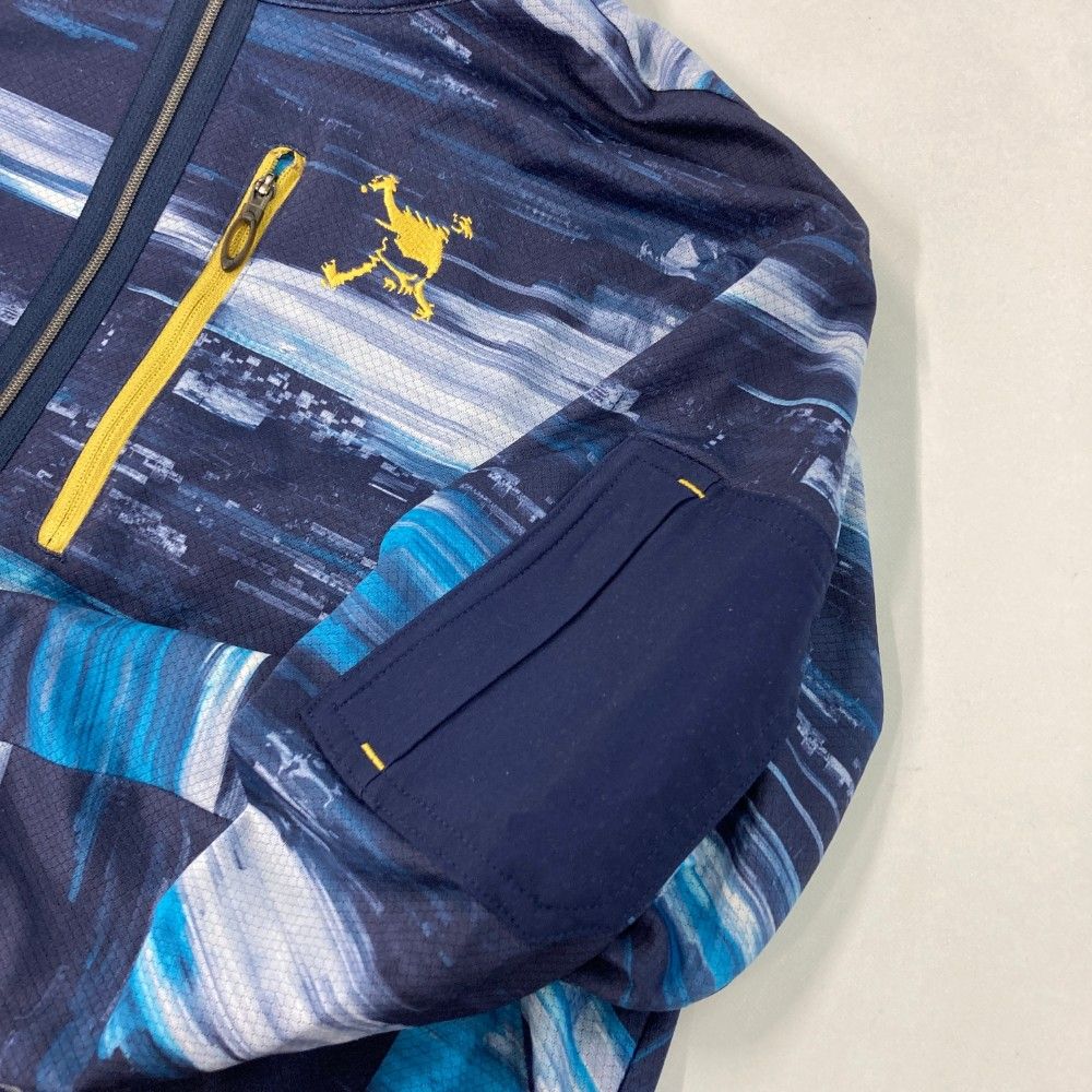 サイズ：XL OAKLEY オークリー ハーフジップ 長袖Tシャツ スカル刺繍