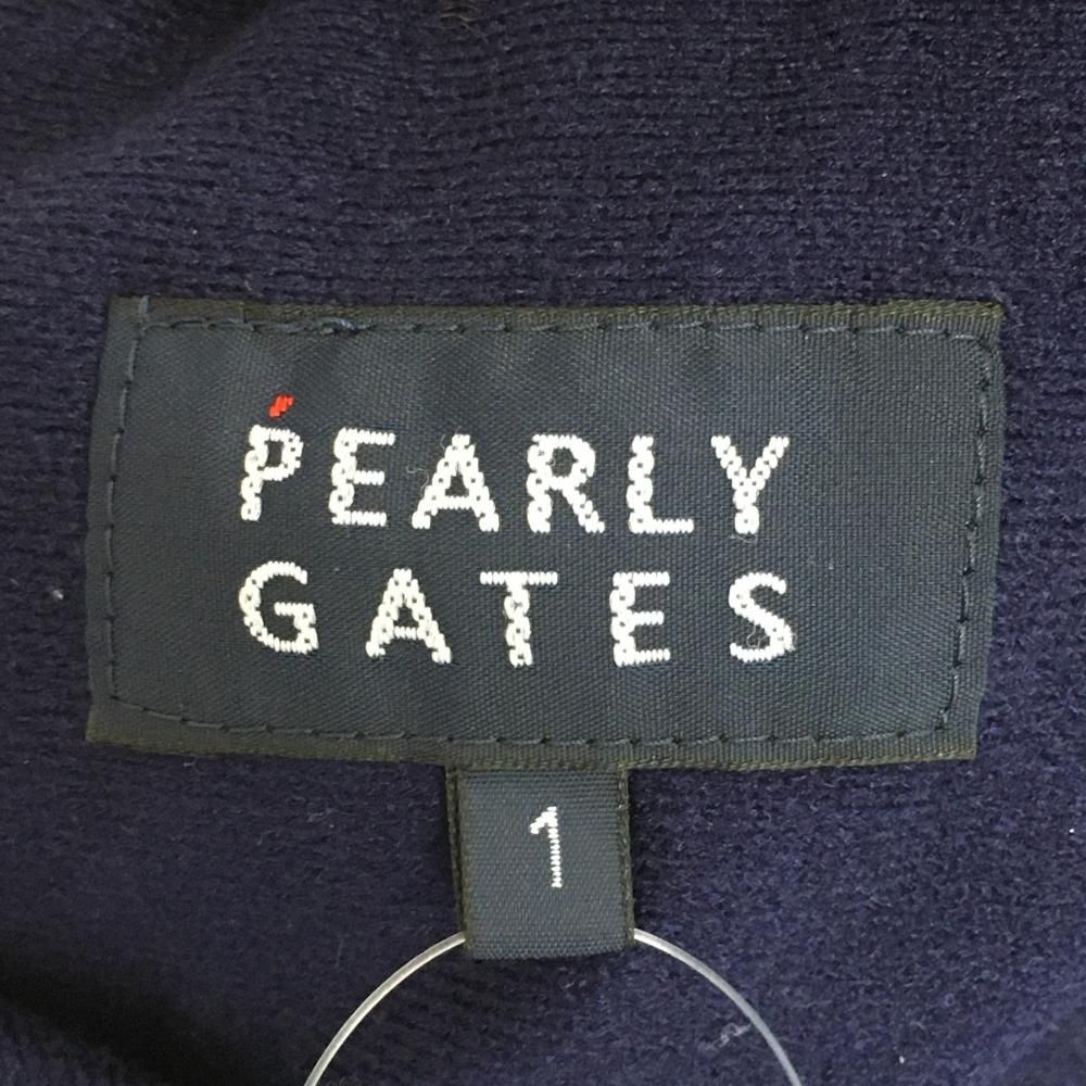 パーリーゲイツ パンツ ネイビー×ダークネイビー 地模様 ギザギザ