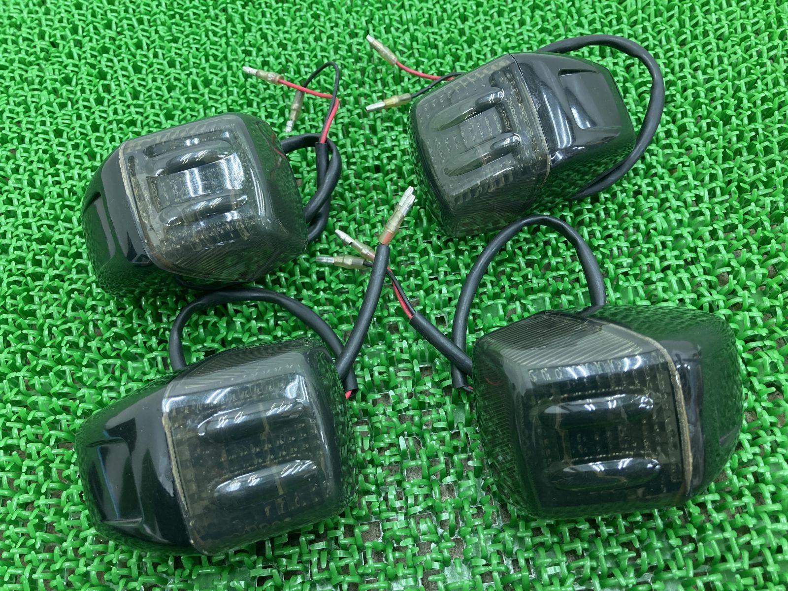 NSR250R ウインカー 社外 中古 バイク 部品 MC21 スモークLED 4個セット 割れ欠け無し 品薄 希少品