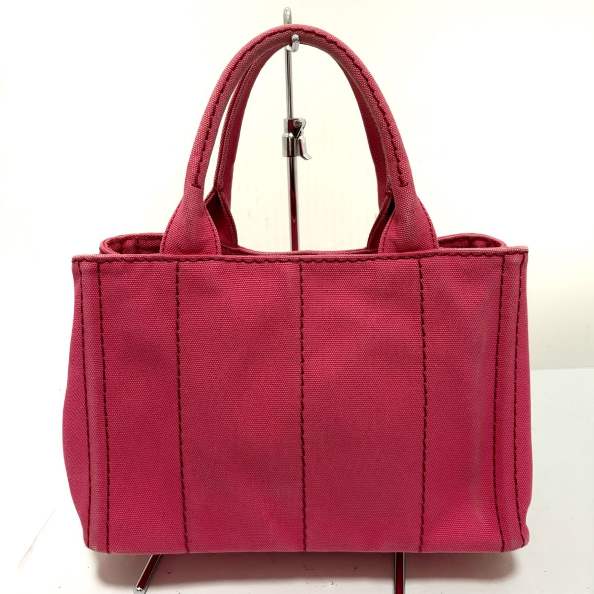 PRADA(プラダ) トートバッグ CANAPA B2439G ピンク キャンバス - メルカリ