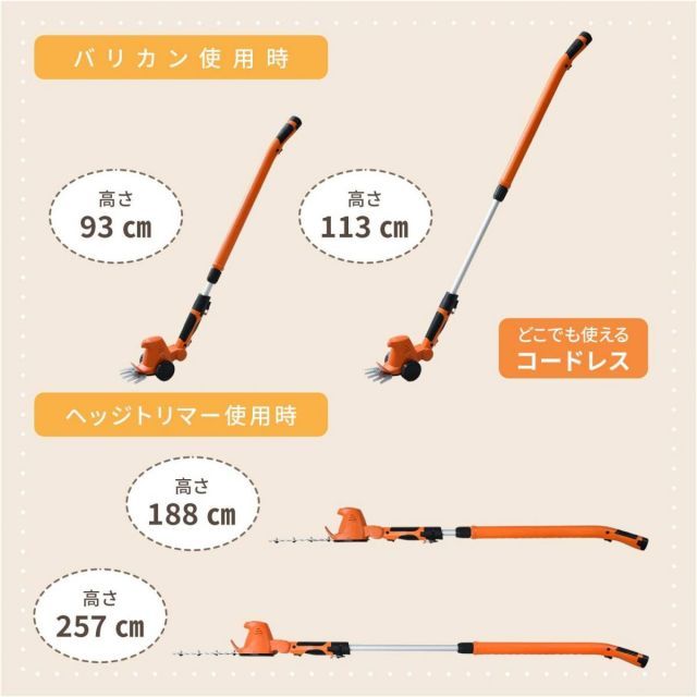 バリカン-ヘッジトリマー LPHC-725OR