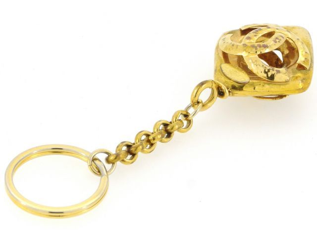 CHANEL ゴールドトーン キーホルダー 中古・古着通販】CHANEL (シャネル) ヴィンテージキーリング