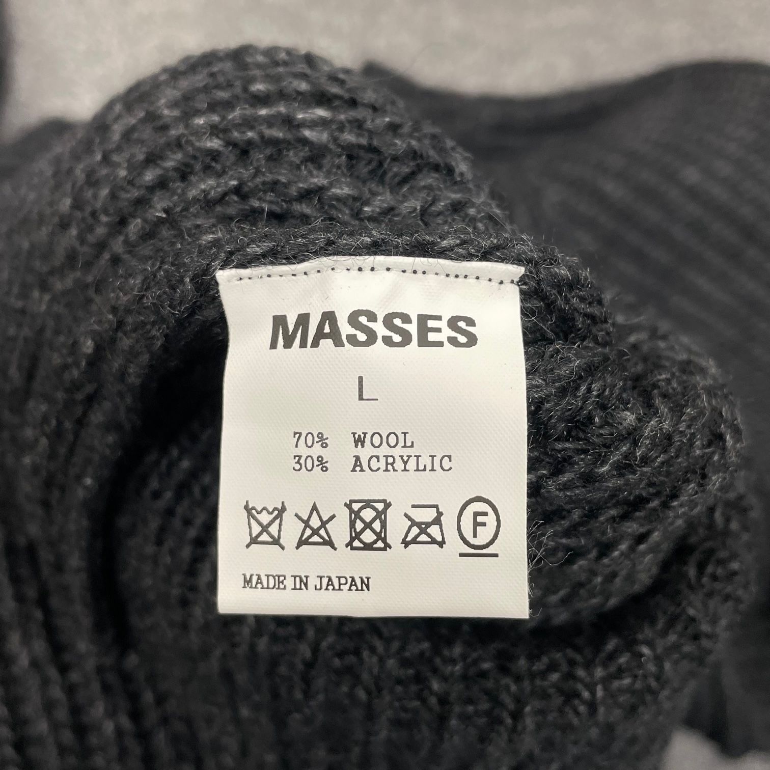 MASSES SWEATER H クルーネック ニット セーター マシス L - 買取MOTTO