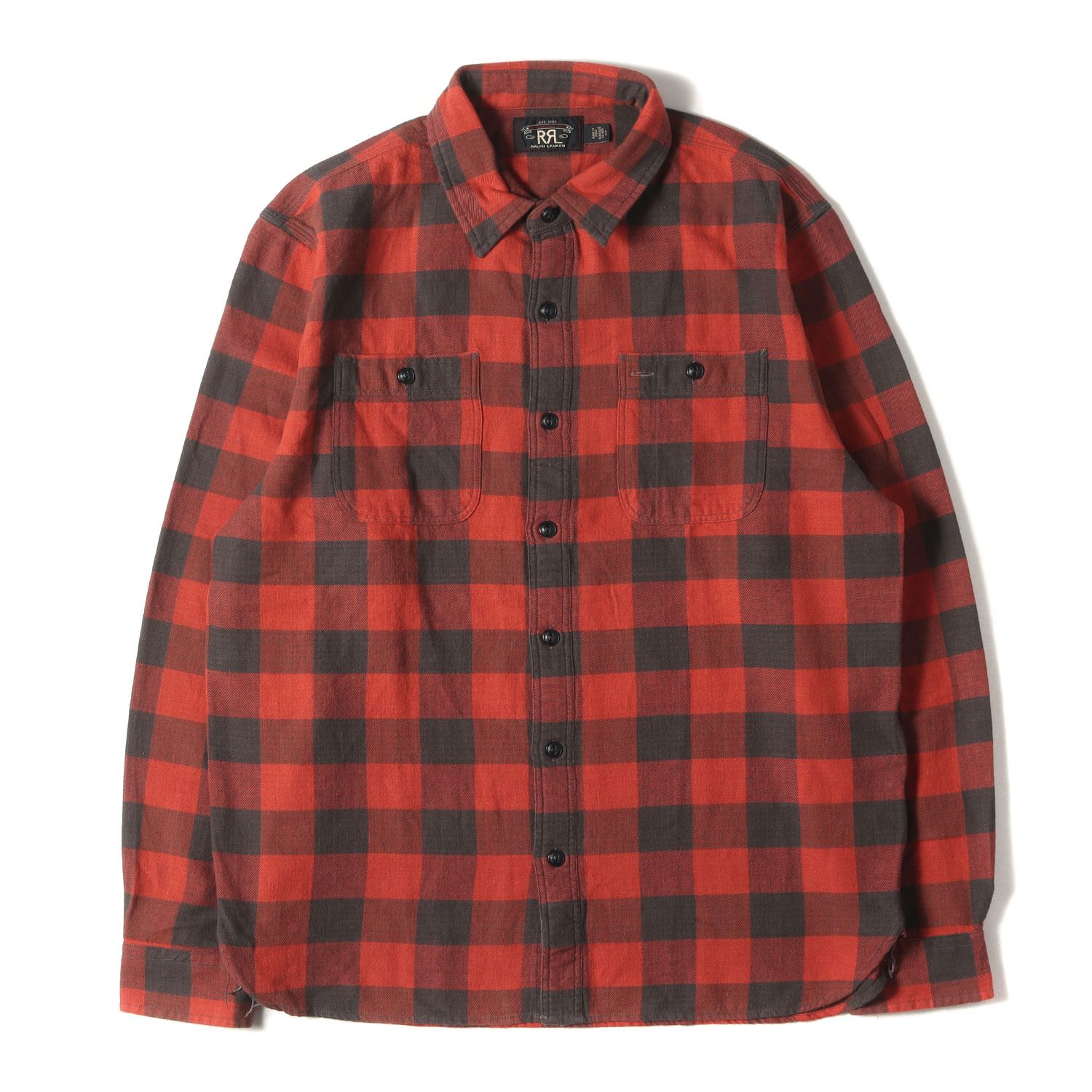 メンズ 美品 RRL ダブルアールエル シャツ サイズ:L 22SS バッファロー 