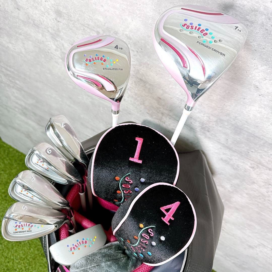 ゴルフクラブセット レディース SOSIEGO ソシエゴ ハーフセット 7本