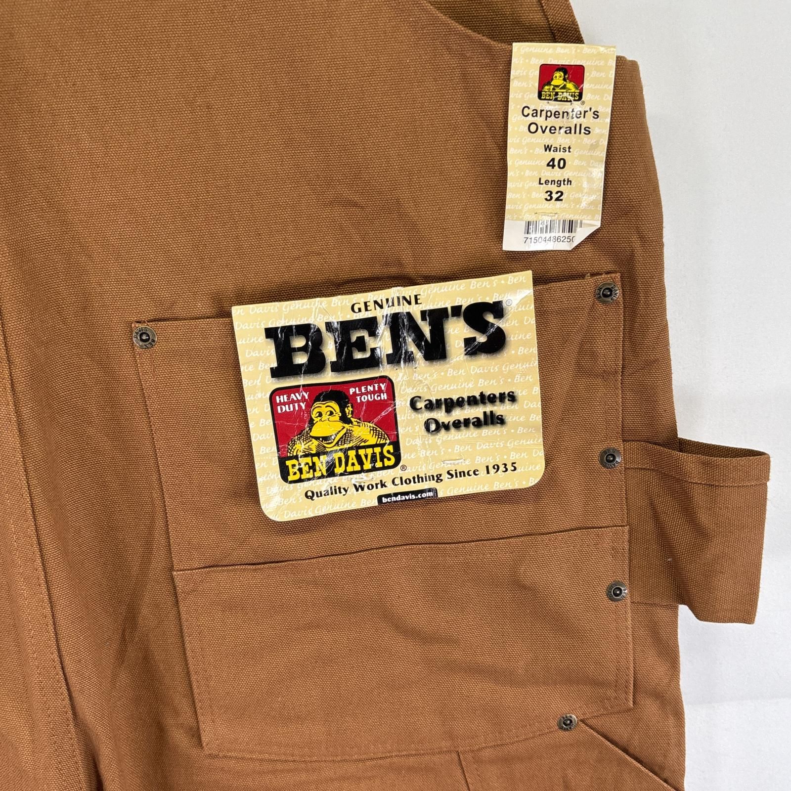 古着 ベンデイビス BEN DAVIS オーバーオール デッドストック タグ付き