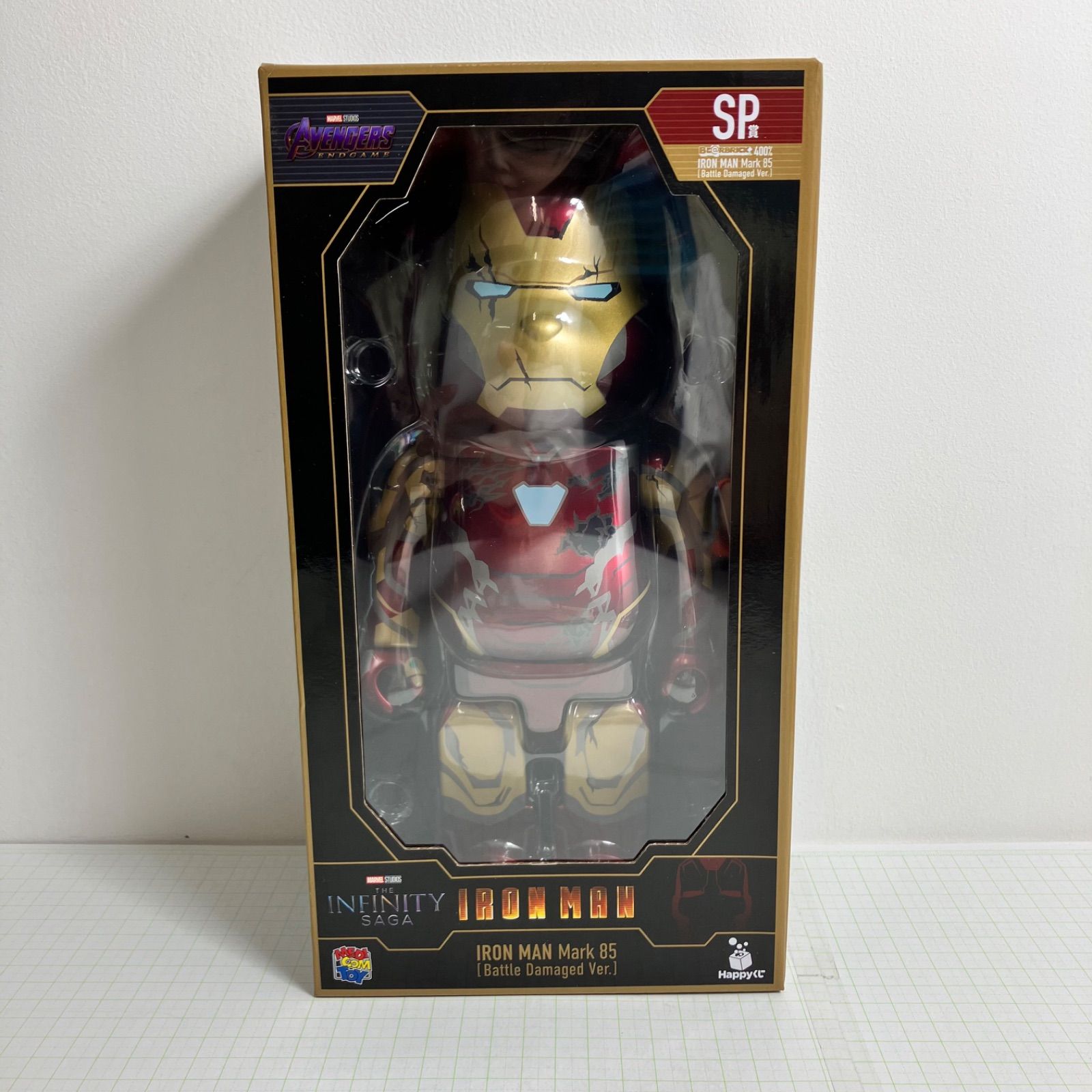 瀬戸店 SP賞 BE RBRICK 400 IRON MAN Mark 85 Battle Damaged Ver. AVENGERS MARVEL THE INFINITY SAGA MEDICOM TOY Happyくじ 731-5309