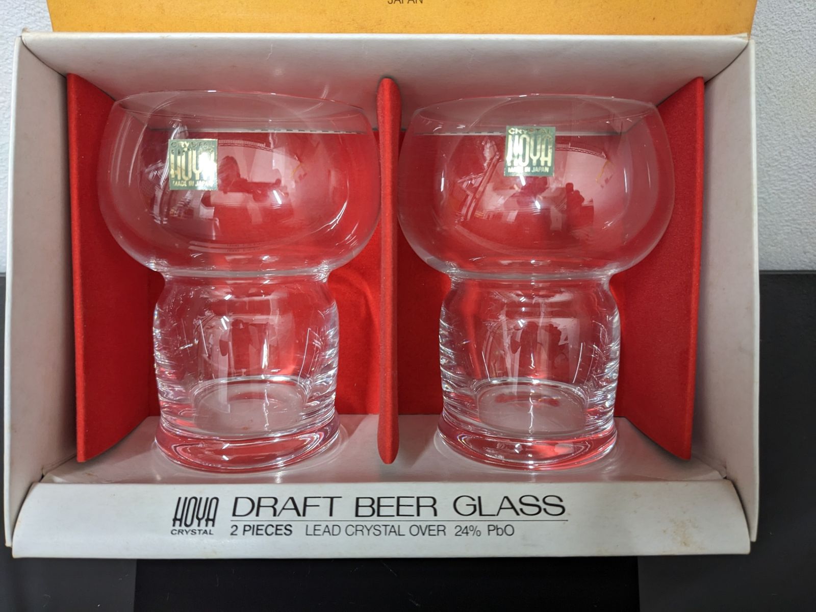 HOYA CRYSTAL DRAFT BEER GLASS ビアグラス 2個セット - メルカリ