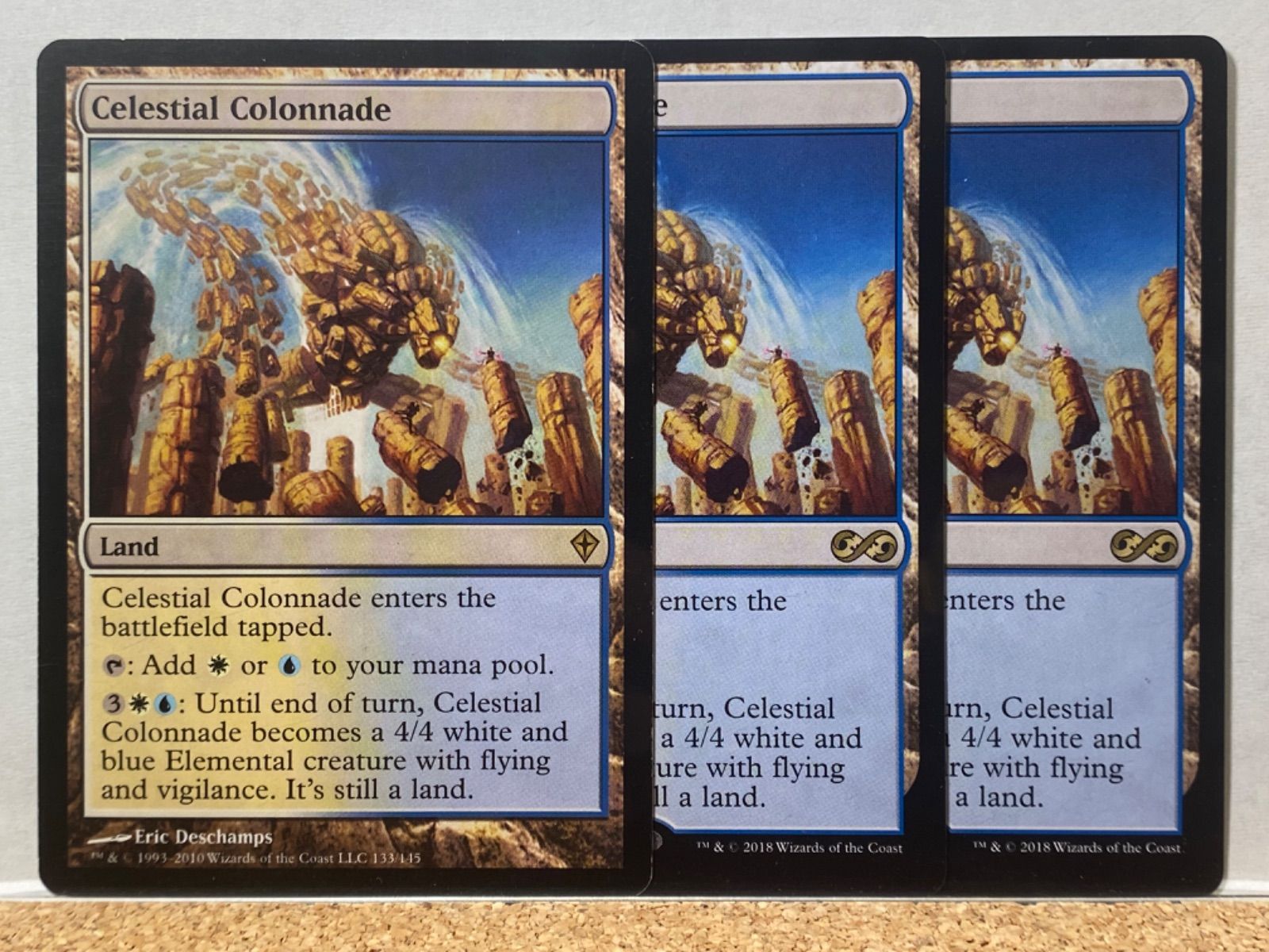 MTG Celestial Colonnade / 天界の列柱 WWK UMA 英語版 3枚セット 