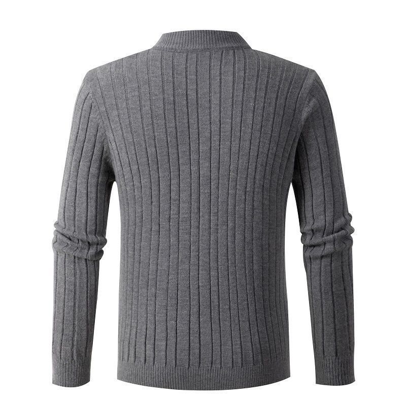 FJ ジップアップセーター グレー×ブラック　XL ゴルフ Half Zip Pullover with Zipper | FootJoy