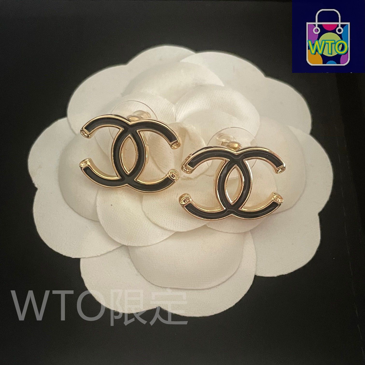 今日WTO】Chanel ヴィンテージ ダブル C ピアス 送料無料！在庫