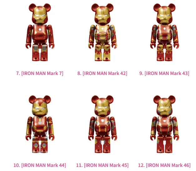 MARVEL Infinity SAGA『IRON MAN』/ Happyくじ「BE@RBRICK」ベア 