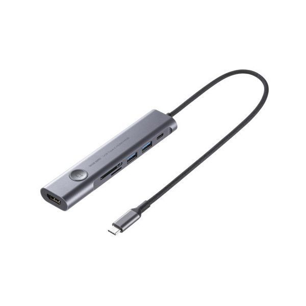 サンワサプライ USB Type-C ドッキングハブ HDMI+カードリーダーポート