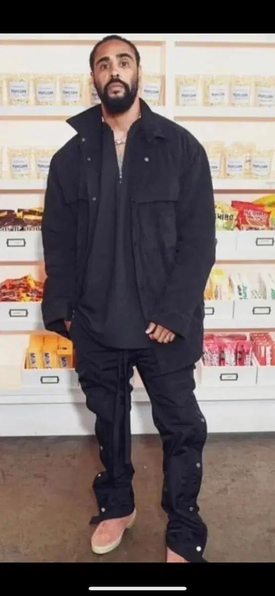M FEAR OF GOD フィアオブゴッド 6th ナイロン スナップボタン カーゴパンツ