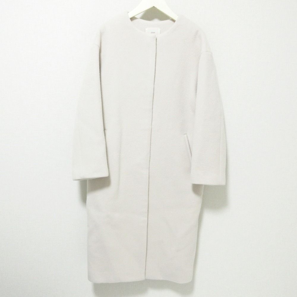 美品 IENA イエナ P/タフタ ショートダウンコート ベージュ 38 IENA 