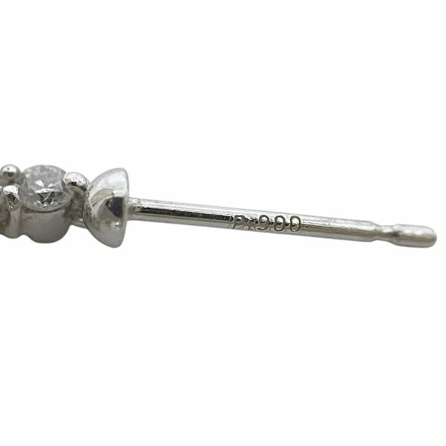 クロス ダイヤ ピアス 美品 Pt900 ダイヤモンド Pt850 Pt900