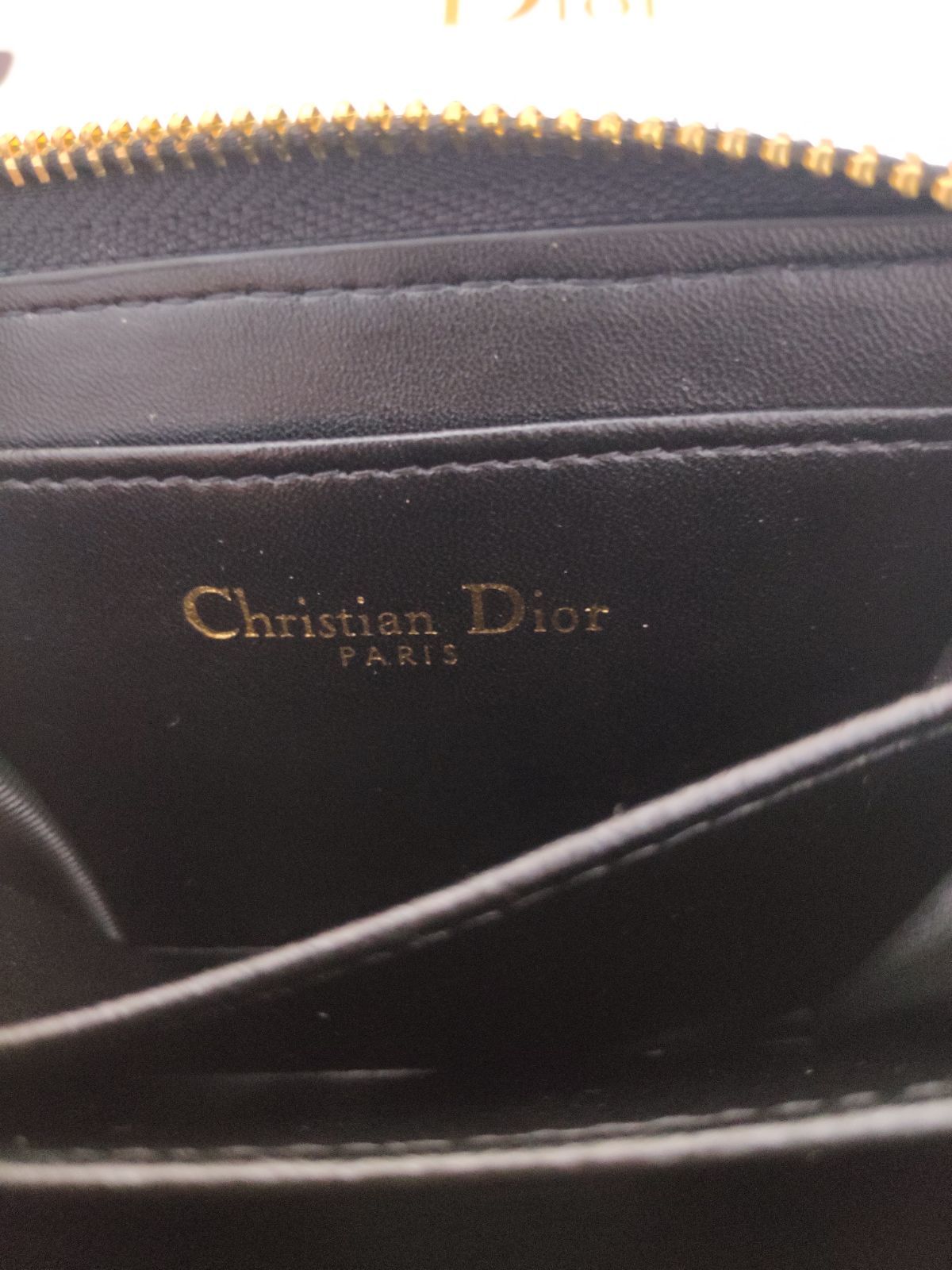 極美品✨クリスチャンディオール　ミニ財布　コインケース/カードケース　黒　✜レディース用　超人気　新品　Dior