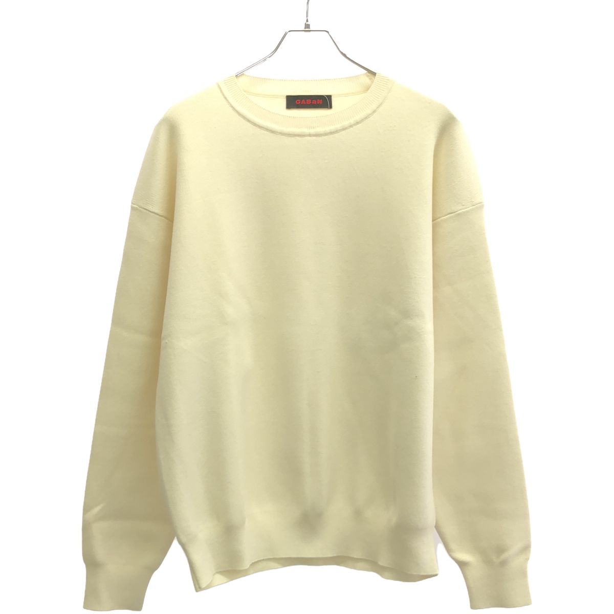 【美品】24SS CABaN キャバン コットンカシミヤ セーター ホワイト F 美品】24SS CABaN キャバン コットンカシミヤ セーター ホワイト F