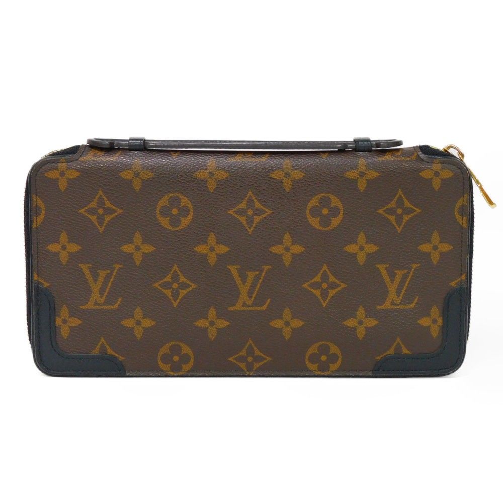 LOUIS VUITTON ルイ・ヴィトン デイリー オーガナイザー ラウンドファスナー トラベルケース ハンドル モノグラム レティーロ ノワール  長財布 M60679 - メルカリ