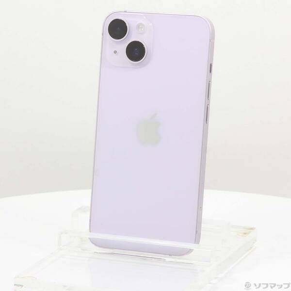 中古品〕 iPhone14 128GB パープル MPUY3J／A SIMフリー【276