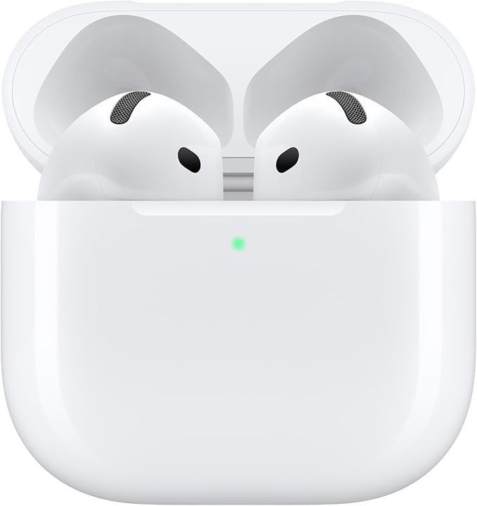 Apple AirPods 4 ワイヤレスイヤホン Bluetooth5.3 パーソナライズされた空間オーディオ 耐汗耐水性能 USB-C 充電ケース H2 チップ 最大 30 時間の バッテリー駆動時間 iPhoneで簡単に設定