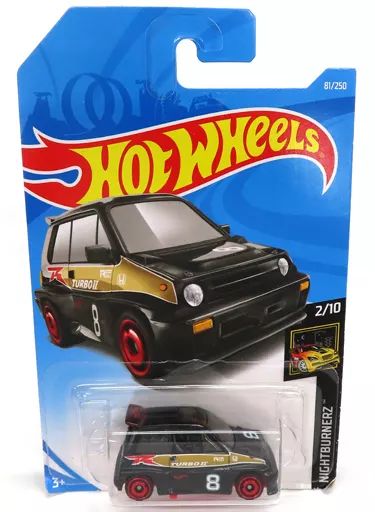 中古】ミニカー 1/64 '85 HONDA CITY TURBO II(ブラック×ゴールド