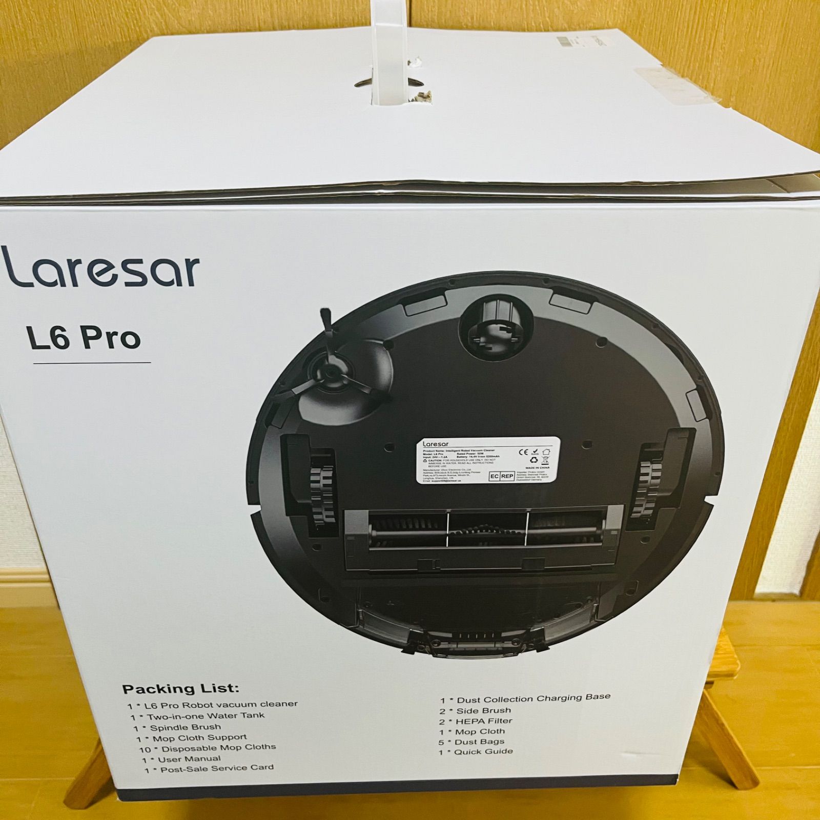 Laresar L 6 Pro お掃除ロボット ロボット掃除機 3 L自動ゴミ収集