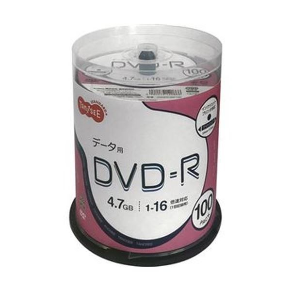まとめ TANOSEE データ用DVD-R4.7GB 1-16倍速 ホワイトワイドプリンタブル スピンドルケース 1パック 100枚 ×5セット