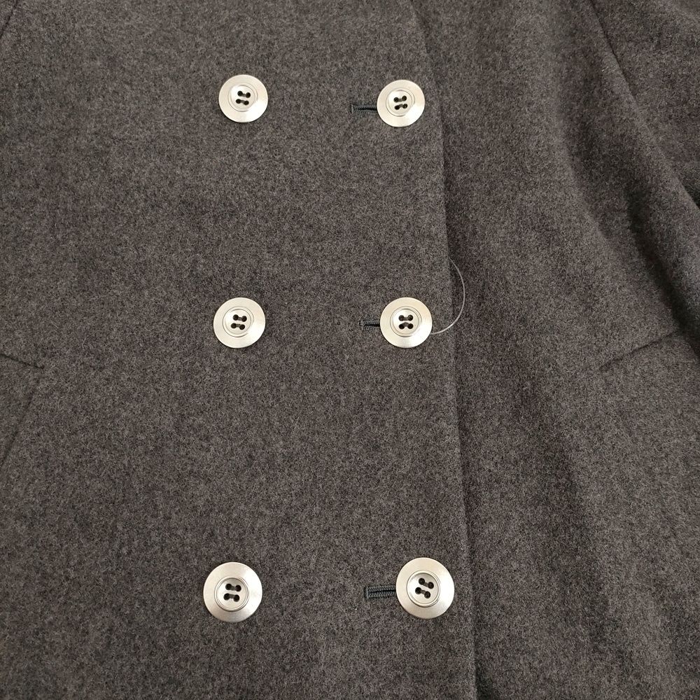 新作の新商品続々！ marimekko VIKI ダブルボタンコート サイズ34 コート グレー レディース マリメッコ 5-0920T♪ 100％品質保証。