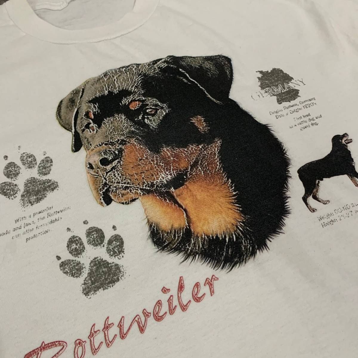 ボクサー犬　犬T　半袖　Tシャツ　ドッグプリント　プリントT　コピーライト付