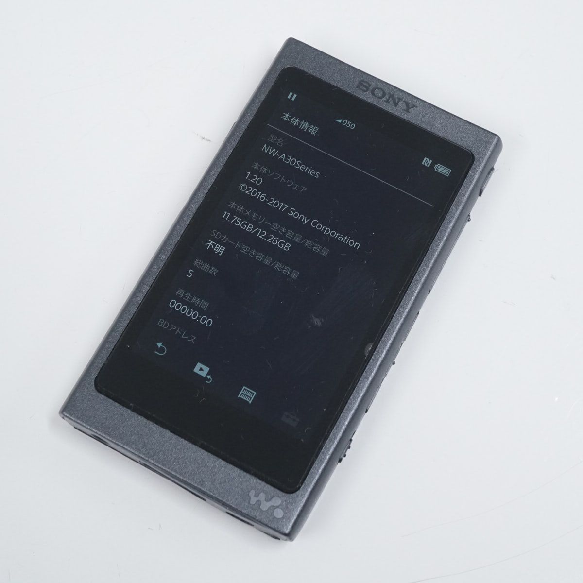 SONY NW-A35 [16GB] チャコールブラック スピーカー付 WALKMAN NW-A35