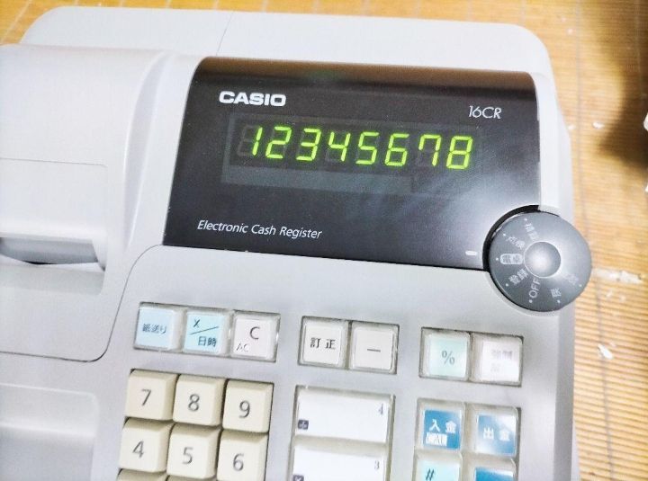 カシオレジスター　16CR　簡単便利特殊　送料込　811000 CASIO 電子レジスター 16CR - メルカリ