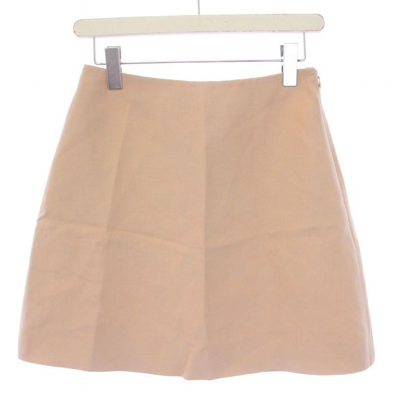 ヴァレンティノ ヴァレンチノ VALENTINO 台形スカート ミニ丈 ウール シルク 38 S ピンク |BM