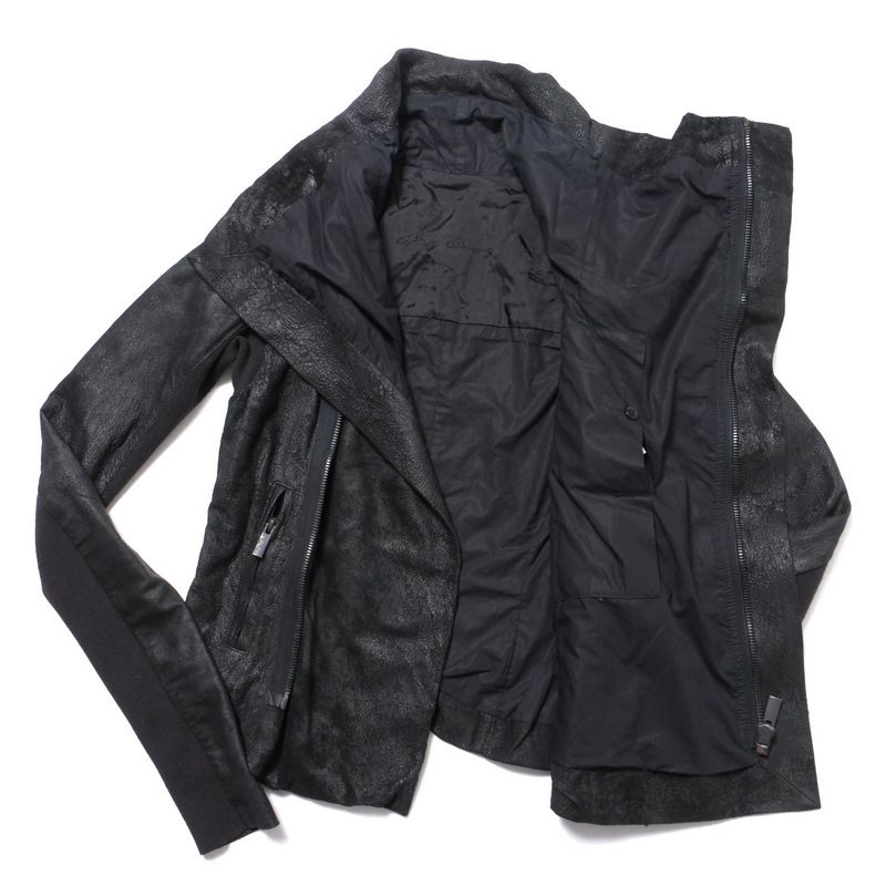 美品リックオウエンス　ラムレザージャケット38 Rick Owens リックオウエンス ジャケット サイズ38 羊革