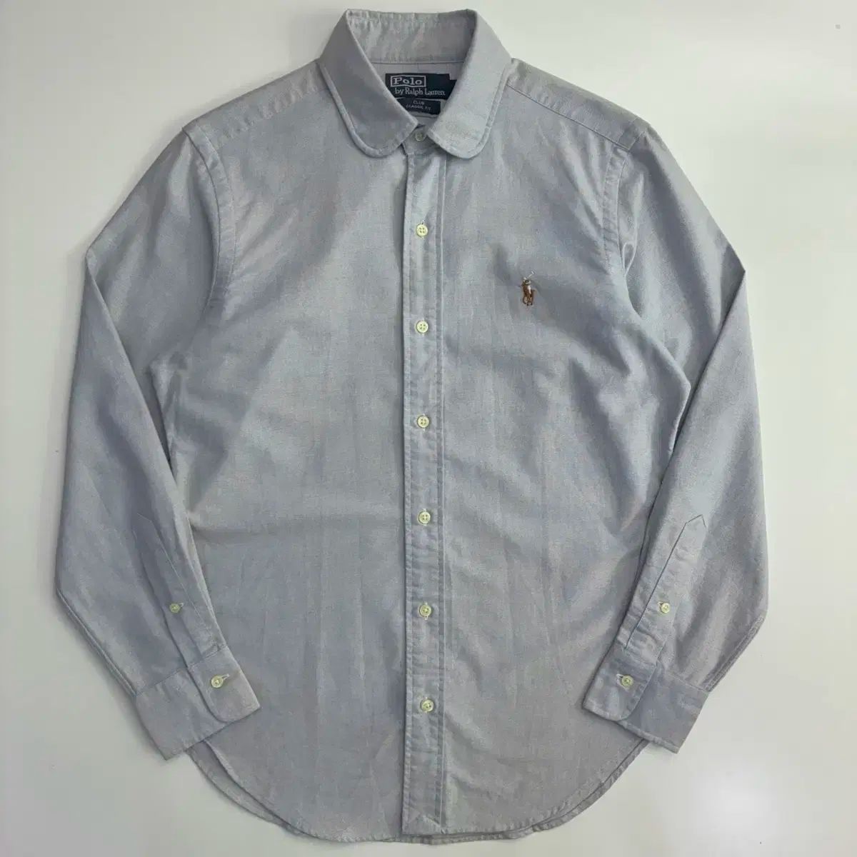 Polo ポロ ラルフローレン 刺繍 スカイブルー コットン シャツ