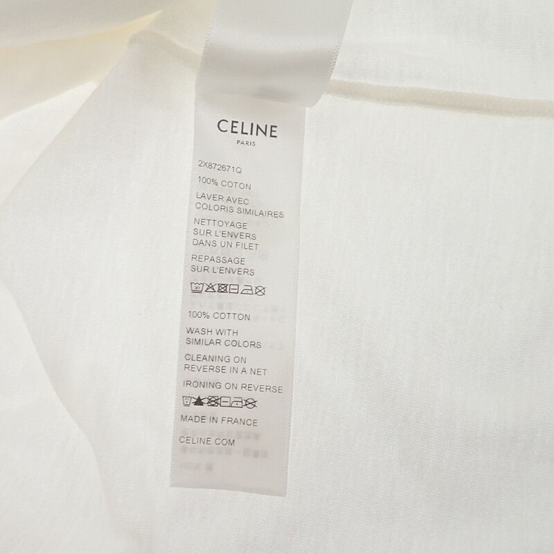 セリーヌ CELINE PARIS Tシャツ サイズL 2X872671Q.01NB 半袖