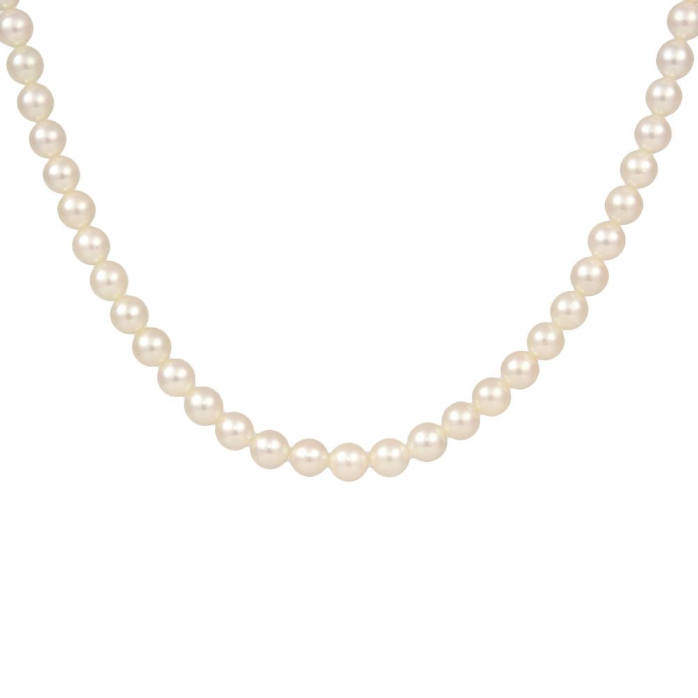 ミキモト MIKIMOTO ベビーパール 5.0-5.5mm ネックレス 38cm SVクラスプ レディース【中古】