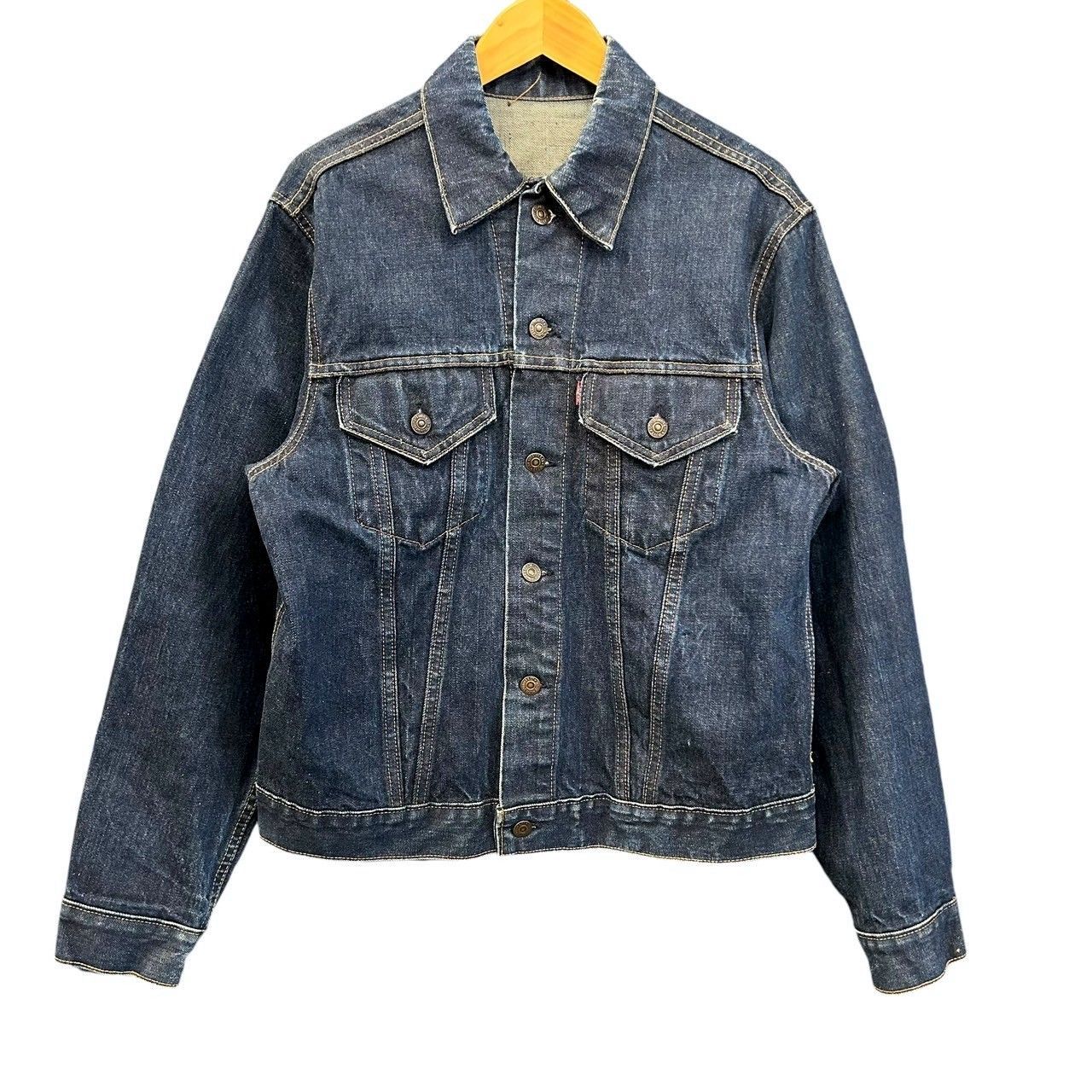 60s ビンテージ リーバイス 70505 BIG E デニム ジャケット 濃紺 44相当 60年代 USA製 ヴィンテージ Levi's 70505  ビッグE ジージャン デニムジャケット vintage - メルカリ