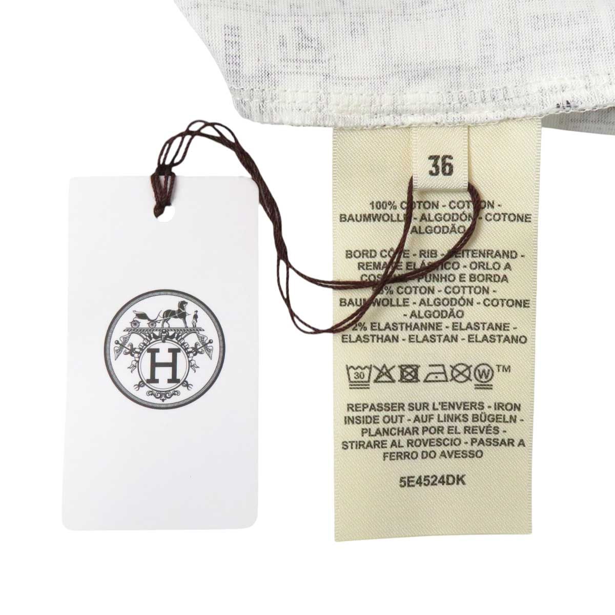 エルメス ボルデュック チェック ワンピース レディース ホワイト  