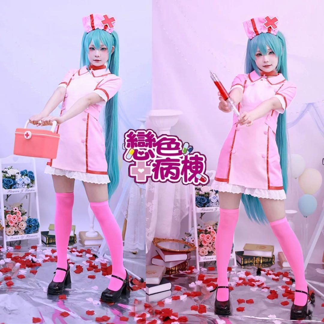 初音ミクコスプレフルセットウイッグ付きicos製ハロウィン 初音ミクコスプレフルセットウイッグ付きicos製ハロウィンイベント