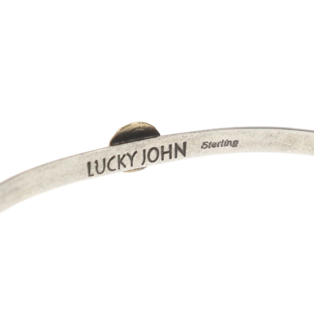 luckey john ラッキージョン　バングル LUCKY JOHN (ラッキージョン) 18Kチップ付きバングル シルバー