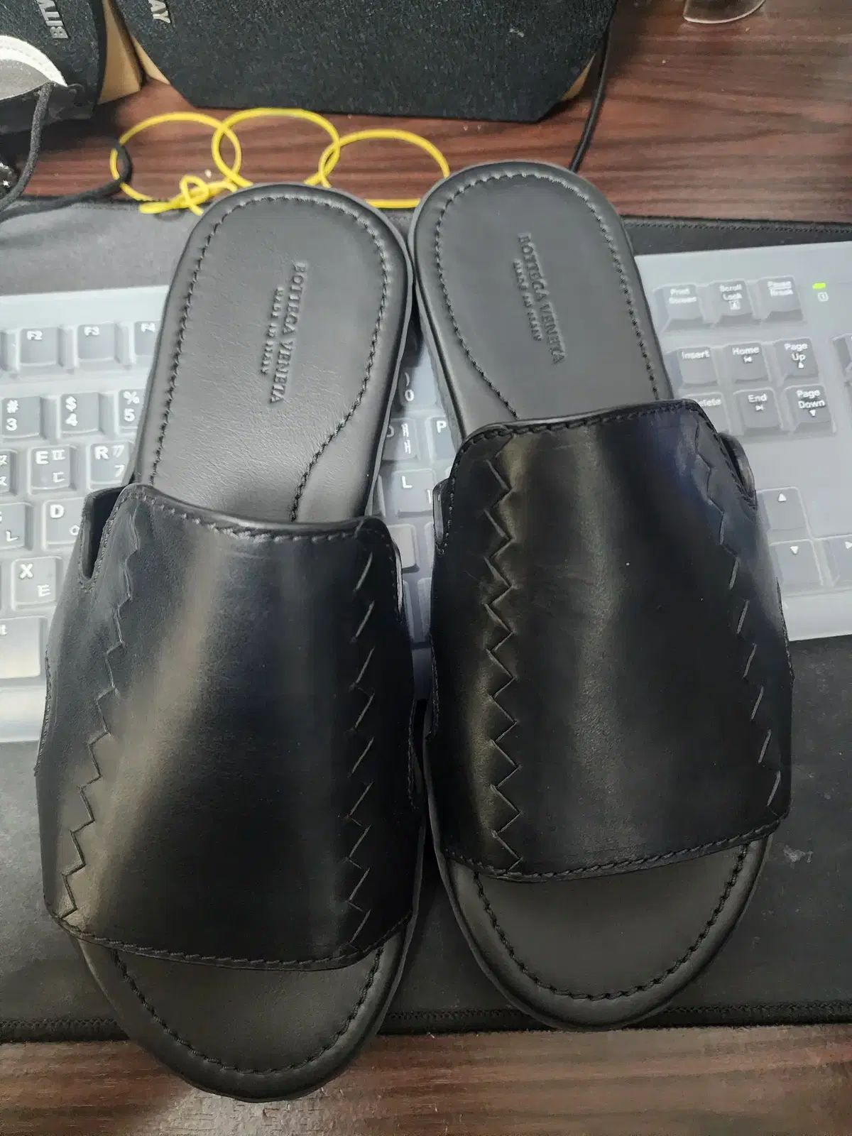 BOTTEGA VENETA ボッテガヴェネタ スリッパ 42 黒