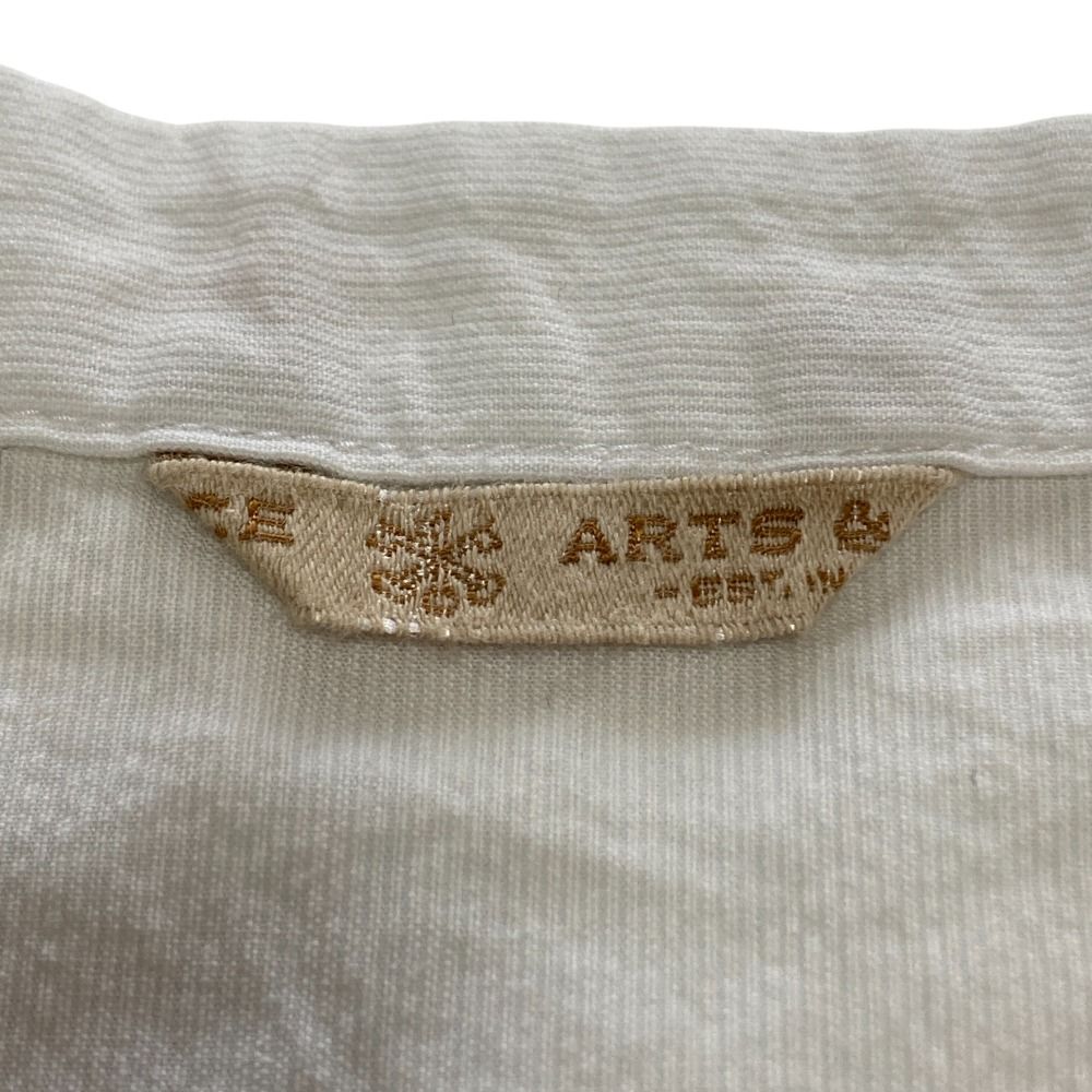 【美品】アーツアンドサイエンス　フレンチスリーブブラウス arts&science アーツアンドサイエンス リネンフレンチスリーブ