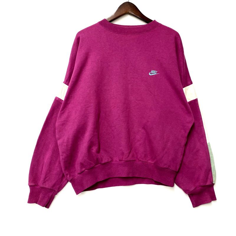 メンズ NIKE ナイキ 紺タグ ポルトガル製 80S SWEATSHIRT 80年代 スウェットシャツ トップス 長袖 146-250305-ma-02-IZU