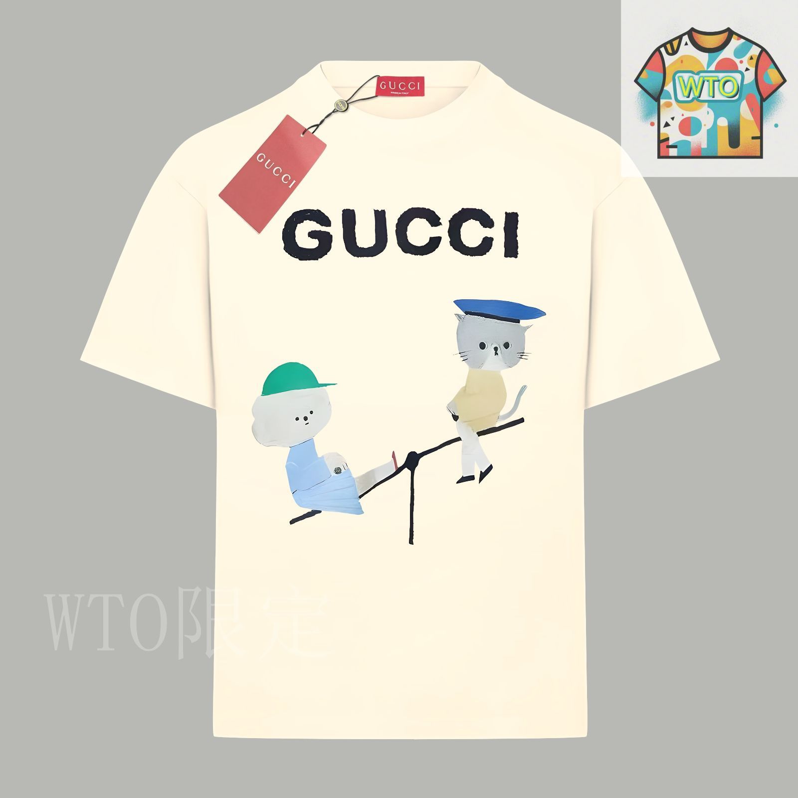 今日特価】Gucci 限定アニマル ロゴプリント T シャツ-3 - メルカリ