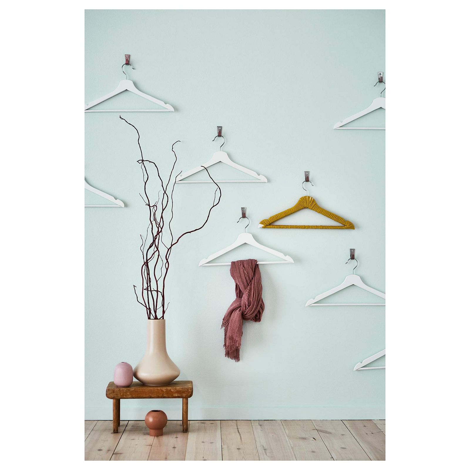 【60本】イケア IKEA ハンガー BUMERANG ブメラング 木製 BUMERANG ブメラング ハンガー, ナチュラル - IKEA