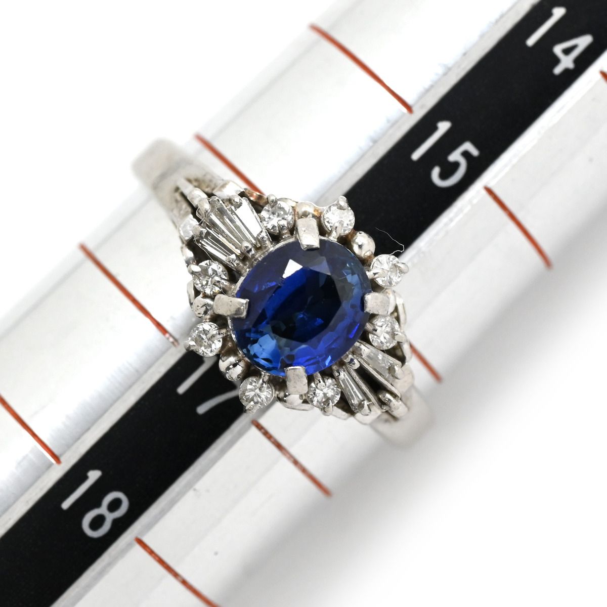 Pt900 サファイア