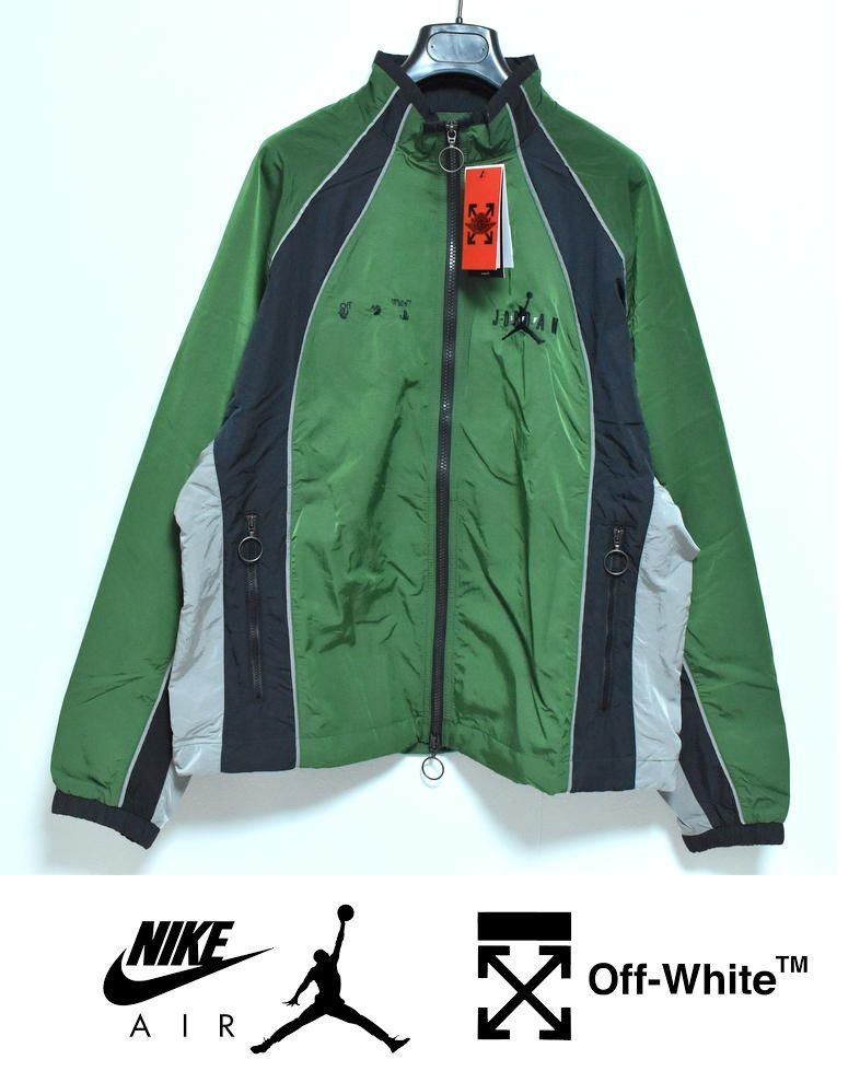新品 NIKE JORDAN × Off White トラックジャケット L ジョーダン×オフホワイトコラボ☆入手困難 トラックジャケット