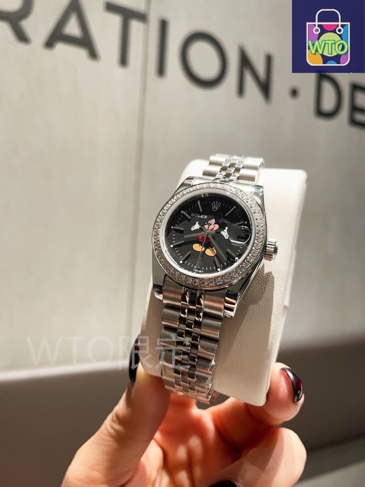 今日特価】ROLEX Mickey Mouse Quartz Watch ロレックス