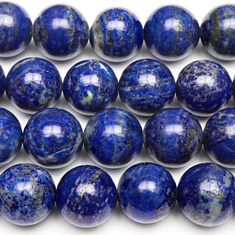 ラピスラズリ　丸玉　アフガニスタン アフガニスタン産 ラピスラズリ 丸玉 12mm【1連販売】 / 5-9 RP12M
